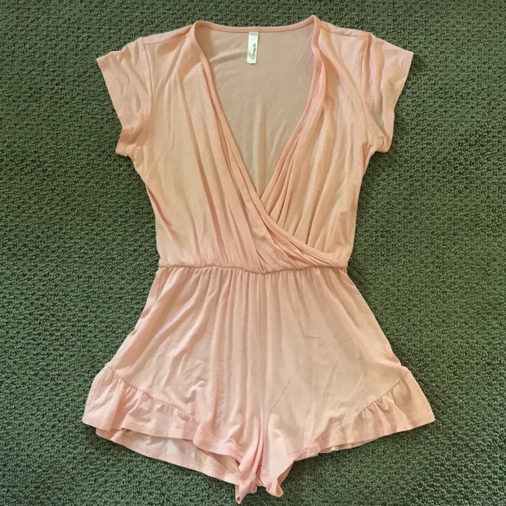 Nordstroms Pink romper, size small.